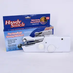 Harmkey-máquina de coser portátil con mango de goma, equipo de viaje para el hogar