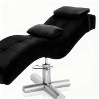 Table de massage électrique moderne et incurvée pour salon de beauté et spa, multifonctionnelle, avec cadre métallique réglable