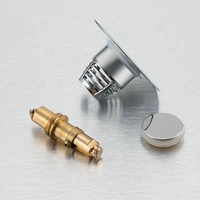 Tapón de drenaje de lavabo antiobstrucción colorido, colador de tapón emergente cromado de latón de acero inoxidable para Baño