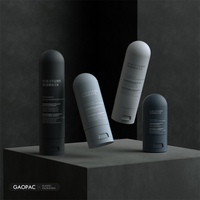 Flacon en plastique HDPE mat à pression pour shampoing et lotion corporelle, soin de la peau, nettoyant visage, Soft Touch 100/150/200/250 ml