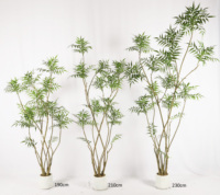 Grandes plantes artificielles, plantes artificielles Mahonia Fortunei pour l'intérieur, le bureau, la maison, le salon, le sol, la terrasse, l'aménagement paysager, la décoration de la véranda