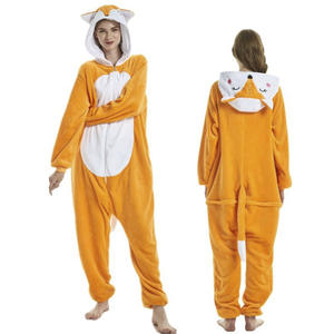 Dames Dalmatien imprimé salopette Flanelle Polaire d'hiver Dalmatien Salopette Appliqued EMB sur sweat à capuche - Product Image 1