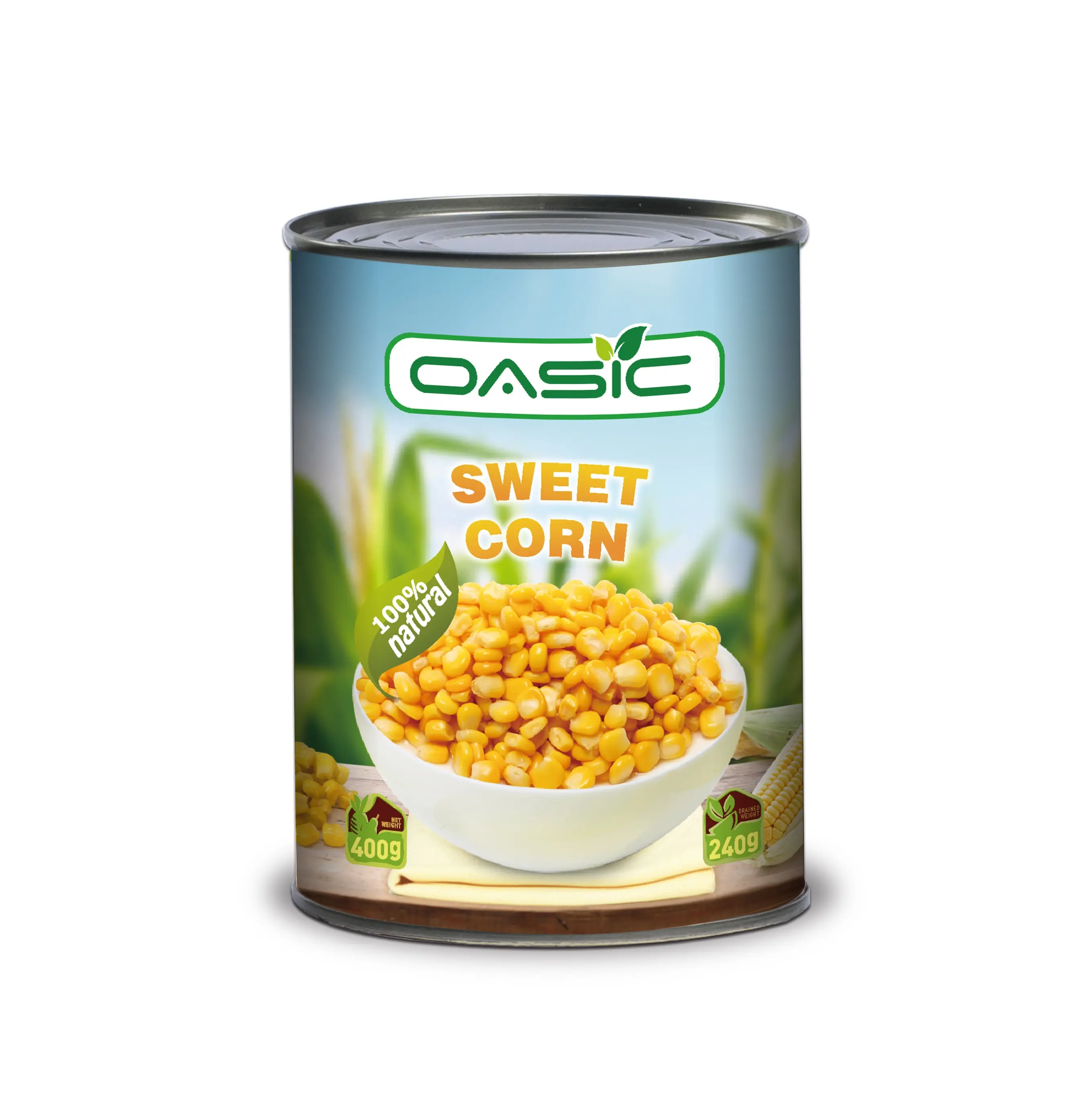 Non GMO Yellow Canned Whole Kernel Sweet Corn