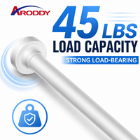 ARODDY, usine de 30 000 m², acier à paroi épaisse de 32 mm, tringle à rideau télescopique anti-pliage sans perçage avec verrouillage interne de 1,1 à 1,9 m