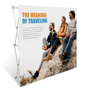 Promosi LATAR BELAKANG Portabel Kain Kustom Pop Up Booth Iklan Pameran Dagang Tampilan Berdiri Pameran Spanduk Dinding - Product Image 6