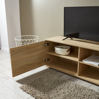 Meuble mural moderne en MDF pour salon, armoires en bois convertibles et supports de télévision, designs de meubles pour la maison