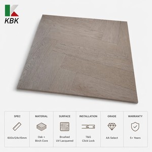 Suelo <span class=keywords><strong>de</strong></span> Parqué <span class=keywords><strong>de</strong></span> Roble <span class=keywords><strong>de</strong></span> Ingeniería Premium con Chapa <span class=keywords><strong>de</strong></span> Roble Blanco Europeo para Diseño <span class=keywords><strong>de</strong></span> Interiores Residenciales y Comerciales <span class=keywords><strong>de</strong></span> Alta Gama - Product Image 2