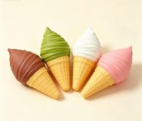 Jouet Kawaii de haute qualité, nouvelle promotion, forme de nourriture géante, crème glacée, jouet sensoriel Squishy, jouet interactif parent-enfant, décoration de bureau