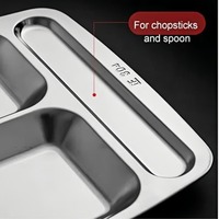 Assiette Repas Bento Réutilisable Moderne en Acier Inoxydable Écologique et Durable Lekfre avec 5-6 Compartiments pour Enfants à l'École