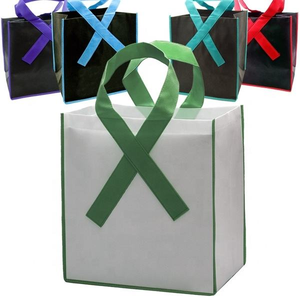 Bolsa de Compras Promocional Personalizada con Logotipo, Sin Tejido, Asas Largas, Diseño de Concienciación sobre el Cáncer de Mama, Cierre de Hombro, Bolsa de Regalo para Mujer - Product Image 5