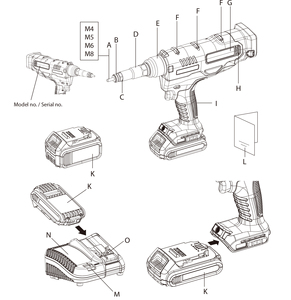 Pistola remachadora automática con batería para un uso eficiente y fácil - Product Image 4