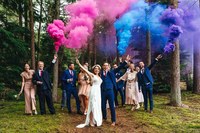 Bombes fumigènes colorées en gros à faible MOQ pour révélation du sexe, mariages et accessoires photo
