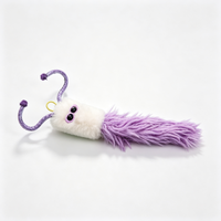 Accessoire de jouet pour chat en peluche coloré, boule de poils élastique, ornement durable pour animaux de compagnie disponible
