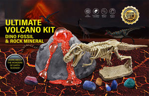 Enfants Science Éducatif Creuser Dinosaure 3D Squelette STEM <span class=keywords><strong>Volcan</strong></span> Dino Gemstone Excavation Kits - Product Image 3