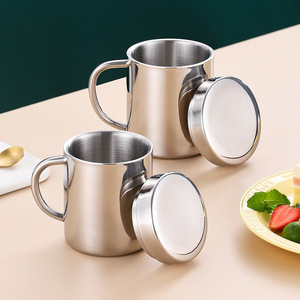 แก้วสแตนเลสมีฝาปิด ฉนวนสองชั้นสำหรับเด็ก เกรด 304 รูปทรงกลม เก็บความร้อนได้ 12-24 ชั่วโมง - Product Image 1