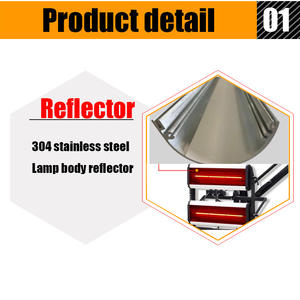 Lampes de traitement de peinture infrarouge de haute qualité 220V 900N équipement de soin de voiture de tige hydraulique - Product Image 4