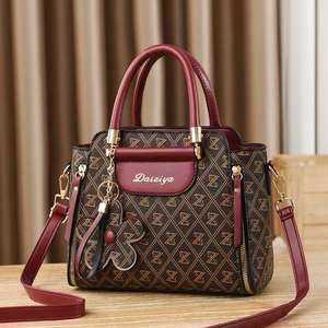 Sac à main bandoulière pour femme, élégant, unique, à imprimé floral, avec fermeture éclair, sac à main de bureau tendance - Product Image 6