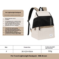 Sac à Bandoulière Décontracté pour Animaux de Compagnie Quatre Saisons Respirant Poitrine Voyage Sac à Dos en Nylon Solide Bouton à la Mode Portable Air Case