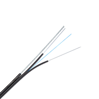Precio al por mayor de fábrica 124 Core FTTH Cable de caída de fibra óptica interior plano GJYXCH para proyecto de red aérea