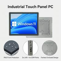 Panel PC Industrial YCT de 12.1~21.5 Pulgadas, Pantalla Táctil Capacitiva Sin Ventilador, Todo en Uno, IP65, 4COM, 2LAN, J1900, I3, I5, I7, Win10, Linux