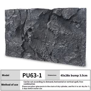 Reptielenbak Achtergrondrotsen 3D Stereoscopisch <span class=keywords><strong>Aquarium</strong></span> Aquascape Schildpadbak Groene Draak Steen Decoratie Bord - Product Image 6