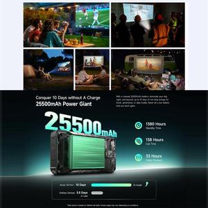 <span class=keywords><strong>Ulefone</strong></span> <span class=keywords><strong>Armor</strong></span> 34 <span class=keywords><strong>Pro</strong></span>+ โปรเจคเตอร์ในตัว 16GB+512GB กล้องมองกลางคืน กันน้ำ หน้าจอ 6.95 นิ้ว ระบบ Android 15 ขายดี - Product Image 6