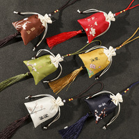 Sachet en brocart jacquard de style chinois d'inspiration zen, de type traditionnel et d'inspiration antique, pochette parfumée Duanwu, pochette à bijoux, sac à encens