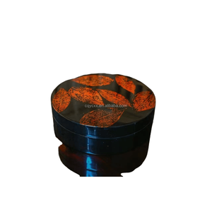 CAC Handcrafted Aesthetically Designed Wooden Chinese Lacquerware Jewelry Box Waterproof Corrosion-Resistant Nature Collection