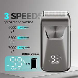Professional Men's USB Rechargeable <b>Shaver</b> Reciprocating Blades Hair Removal Skinhead Machine for Household Use Smart High-power - Product Image 4