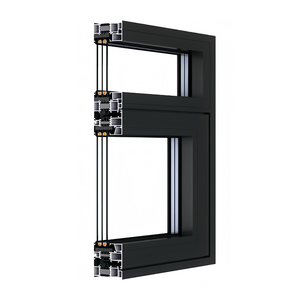 Bão bằng chứng tác động cao Hợp kim nhôm đen mỏng hồ sơ nhôm cửa sổ và cửa ra vào cửa sổ cửa sổ S cho USA - Product Image 2