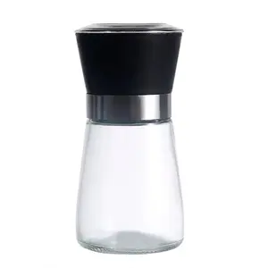 Garrafa de vidro transparente redondo, excelente qualidade, tempero, jarra, copo de vidro, sal, pimenta, coquetelos