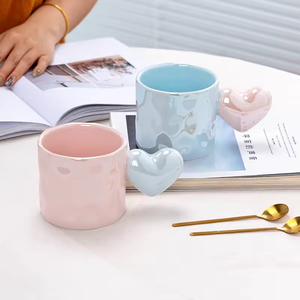 Regalos para mamá de <span class=keywords><strong>hija</strong></span>, hijo, día de la <span class=keywords><strong>madre</strong></span>, regalos de cumpleaños, Día de San Valentín, forma de corazón única, mango, <span class=keywords><strong>taza</strong></span> de café de cerámica - Product Image 5