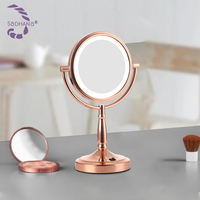 <strong>Best</strong> <strong>Selling</strong> New Design Bedroom Wholesale 8 Inches Vanity Rose Gold <strong>Make</strong> <strong>up</strong> <strong>Table</strong> Mirror for Home Hotel