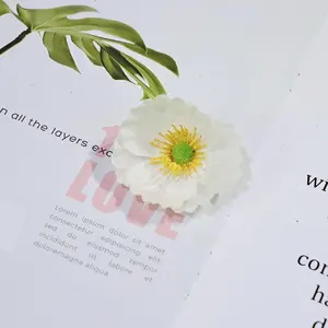 Fleurs artificielles en gros à bas prix, têtes de fleurs de pavot en soie pour la décoration de gâteaux - Product Image 6