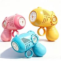 Mini machine à bulles électrique portable avec cordon, pistolet à bulles automatique anti-fuite, jouet pour enfant, cadeau pour fête d'été en plein air