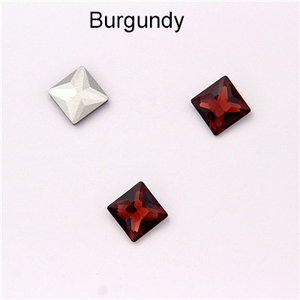 คริสตัลสี่เหลี่ยม AB พลอยเทียมทรงสี่เหลี่ยมแก้วหลังเรียบเย็บบนหินสำหรับเสื้อผ้าเครื่องประดับพลอยเทียมแบบร้อนขายส่ง - Product Image 5