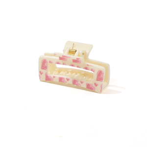 Pinza de Pelo Cuadrada Acrílica Mate de 8.5cm, 4 Colores, Estilo Japonés Coreano, Marca JJJ, Diseño Hueco, para Uso Diario - Product Image 3