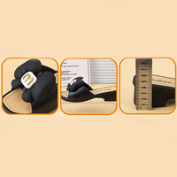 Chaussures de plage d'été en PVC pour femmes, tendance mode, sandales d'intérieur confortables à design plat, populaires pour l'intérieur