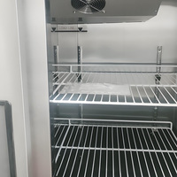 Congélateur commercial pour restaurant, grand modèle, 2 portes, en acier inoxydable, refroidissement par air
