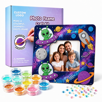 Kit de loisirs créatifs à paillettes pour la décoration de cadres photo faits main, mosaïque de pierres précieuses pour affichage photo, pour débutants, vente en gros