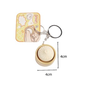 Sensory Decompression Anti Stress Toy Keyboard Keychain Dumplings Button Press <b>Fidget</b> Click Keycap Keychain with Switch Sound - Product Image 4