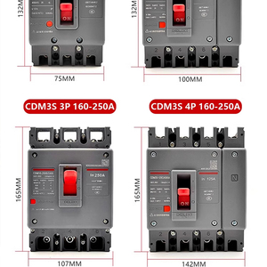 Delixi CDM3S 63A-1200A Interruptor Automático Modular 4P Recién Actualizado con Capacidad de Ruptura de 25KA 35KA - Product Image 1