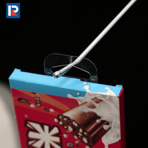 Factory Direct Sale Plastic Hole Hanging Hang Tab Tabs Sticky <b>Sticker</b> for <b>Small</b> Foods Boxes - Product Image 1