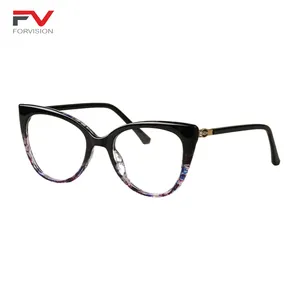 Modedesign New Style Unisex Frauen Brille Cat Eye Schöne Farben Brillen fassungen