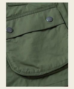 Заводская распродажа, Мужской винтажный Британский плащ средней длины, охотничья куртка с фланелевым воротником, длинная весенняя куртка без масляного воска - Product Image 6