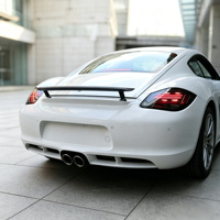 Feux arrière à LED fumés avec clignotants séquentiels dynamiques pour Porsche Cayman 987.2 2009-2012, ensemble de feux arrière (paire)