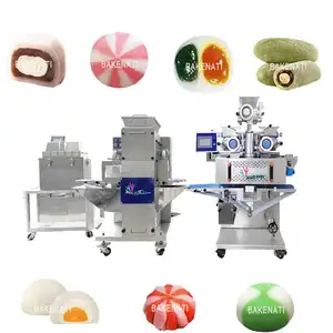 Durable Automatic Double Color Daifuku Fruit Ice Cream Mochi Maker Encrusting Machine