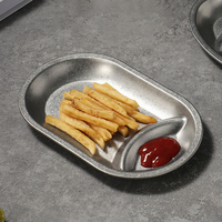 Assiette en acier inoxydable à compartiments pour enfants, design moderne argenté, personnalisable, la plus vendue – Fournisseur