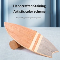 Planche d'équilibre en bois Isaboard en forme d'œuf pour yoga, fitness, entraînement de la force du tronc, surf, skate, exercice, en bois d'érable, capacité de charge de 150 kg