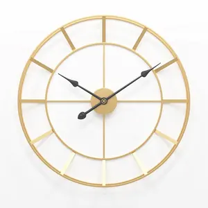 नई आगमन बड़ी सोने घड़ी आयरन रचनात्मक दीवार घड़ियां Minimalist आधुनिक 3d धातु घड़ी